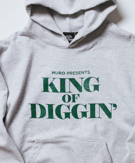 KING OF DIGGIN’ | Official Hoodie -Gray-