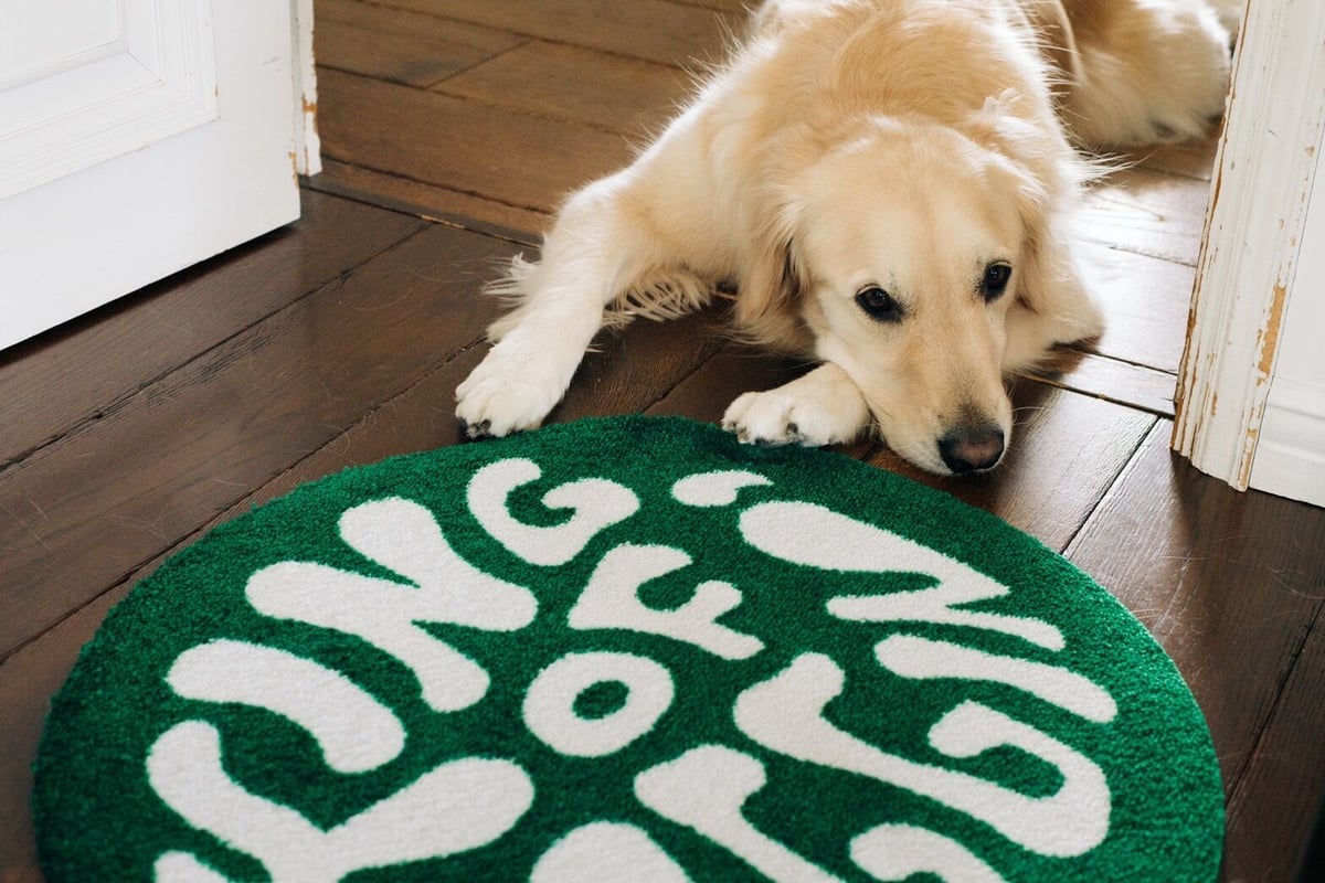 KING OF DIGGIN'×cleofus | FLOOR MAT - GREEN -