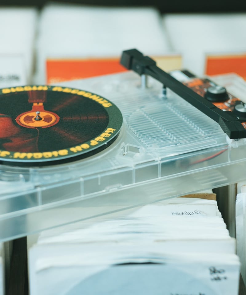 新品未開封 ポータブル レコードプレーヤー DJ MURO RECOGNIZE KING OF DIGGIN' × RECOGNIZE PORTABLE RECORD PL