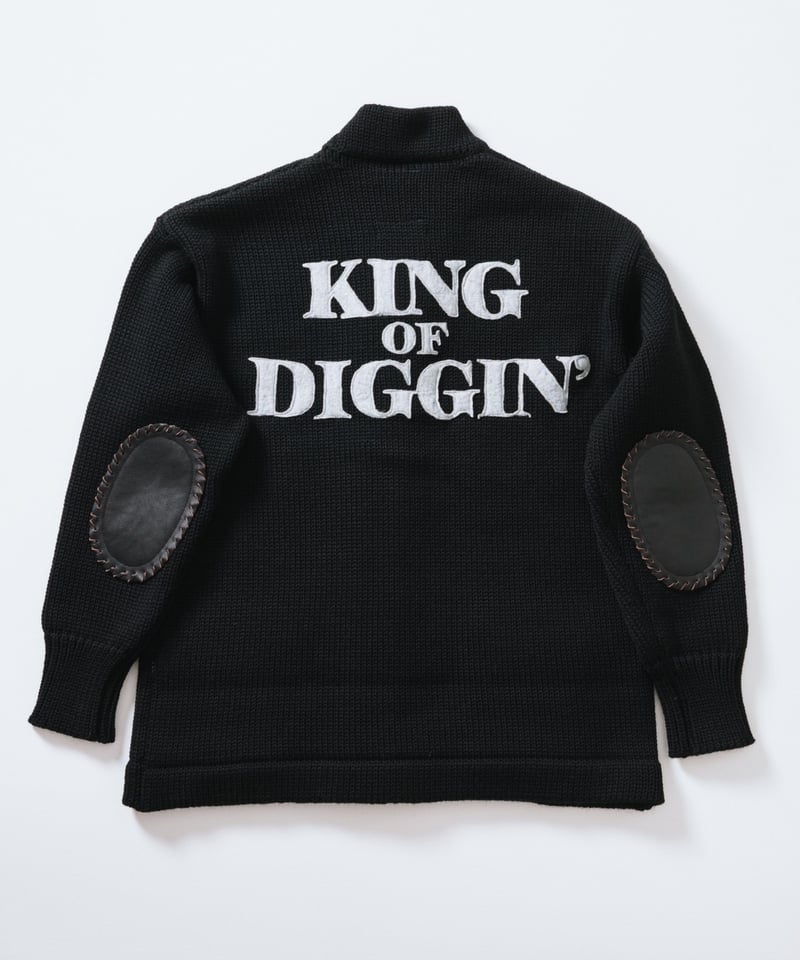 KING OF DIGGIN'×RECOGNIZE | LETTERED CARDIGAN |