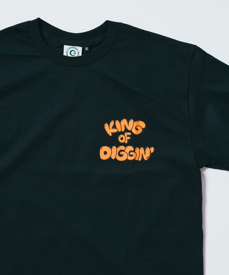 KING OF DIGGIN’×cleofus | Bubble Logo T-shirrt - Black -