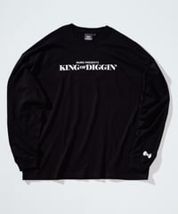 KING OF DIGGIN’ | Standard Logo L/S T-shirts -Black-