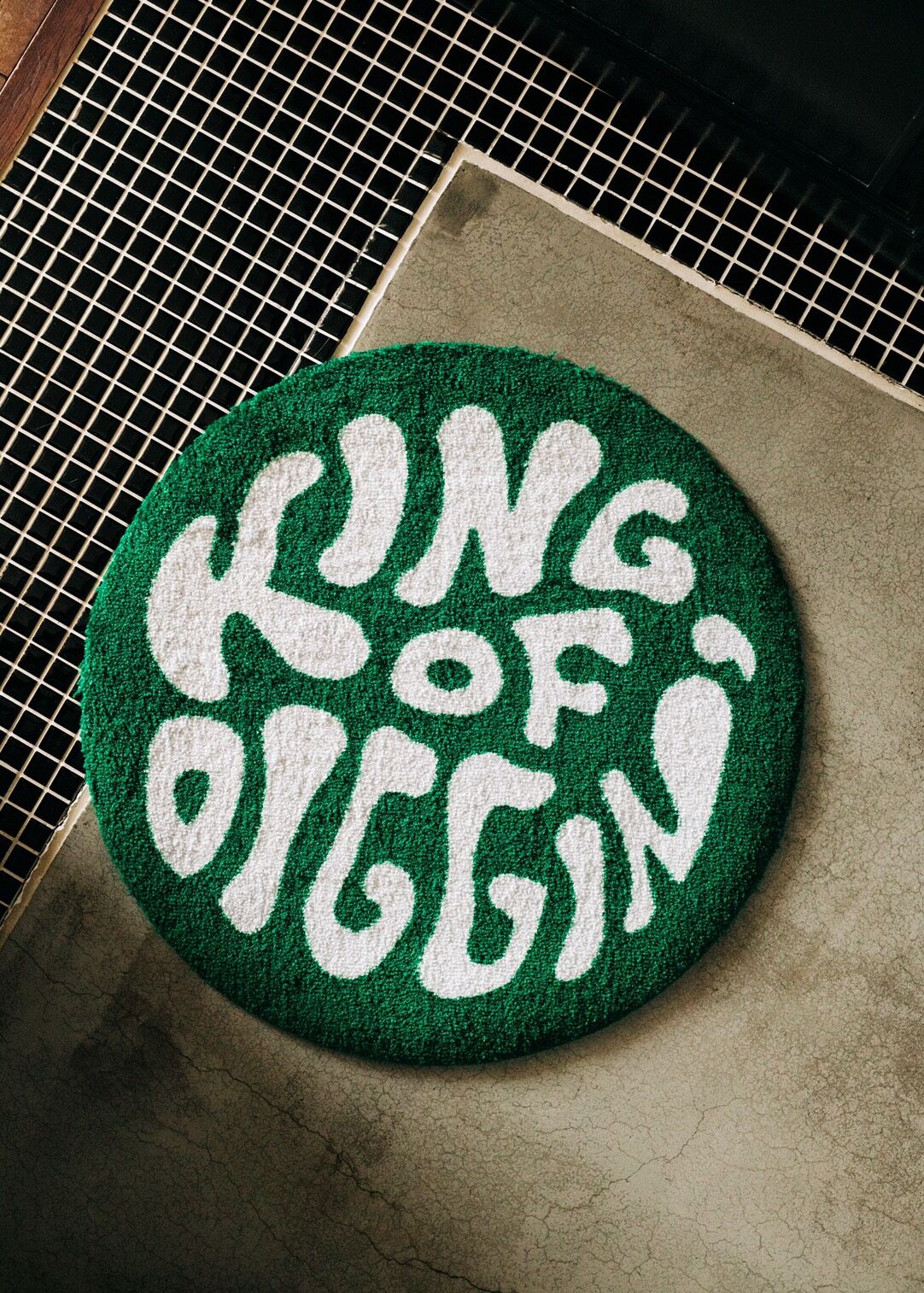 KING OF DIGGIN'×cleofus | FLOOR MAT - GREEN -