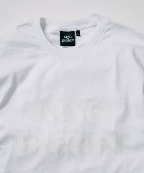 KING OF DIGGIN’ | Official T-shirt - White x White -