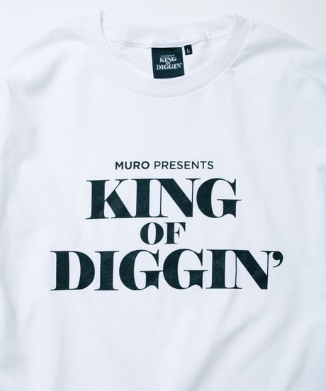KING OF DIGGIN’  | Official Long Sleeve T-shirt   - White -