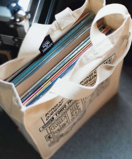 KING OF DIGGIN’×cleofus | Record Store Tote Bag