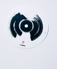 KING OF DIGGIN’×書道家 万美×CHIYODA HOTEL | Center Label Sticker - white -
