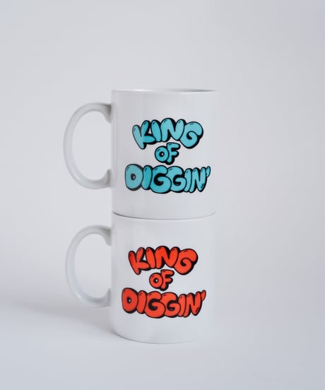 KING OF DIGGIN’×cleofus | KOD cleofus logo Mug -Vivid Red-