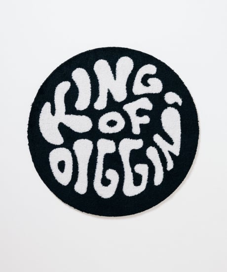 KING OF DIGGIN’×cleofus | FLOOR MAT  - BLACK -