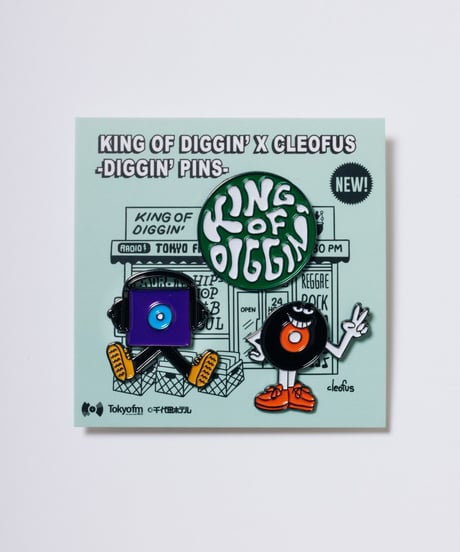 KING OF DIGGIN’×cleofus | PINS PACK