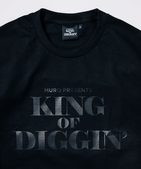 KING OF DIGGIN’ | Official T-shirt - Black x Black -