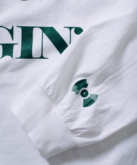 KING OF DIGGIN’  | Official Long Sleeve T-shirt   - White x Green -