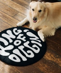KING OF DIGGIN’×cleofus | FLOOR MAT  - BLACK -
