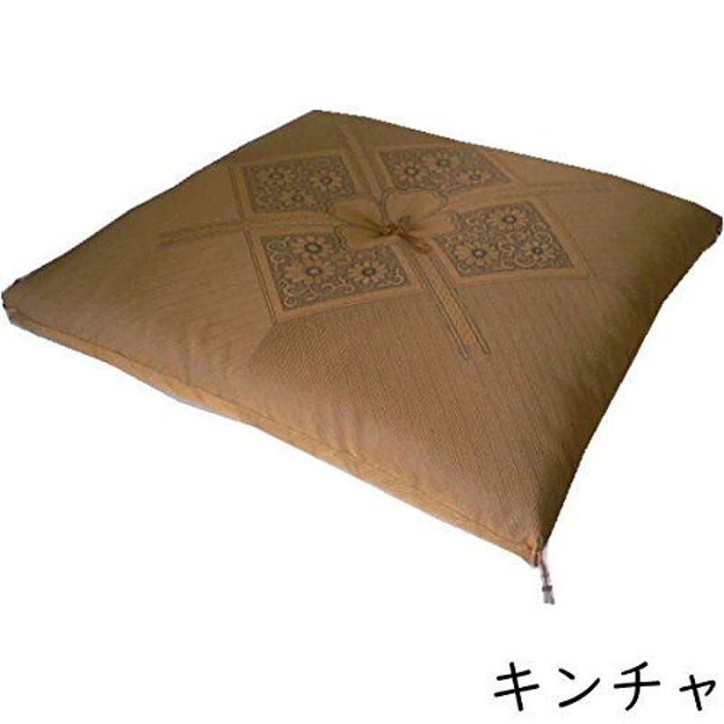 防水フクレ織座布団 客用 八反版 59x63cm 5枚組 グリーン