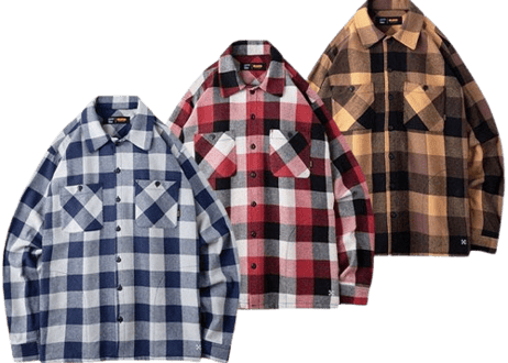 【BLUCO】Buffalo Check flannel Shirts