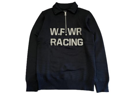 【WESTRIDE】CLASSIC RACING HALF ZIP SWEATER