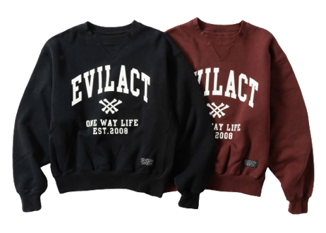 【EVILACT】HEAVY CREW NECK