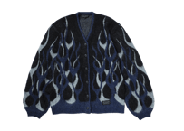 【EVILACT】 FLAMES MOHAIR CARDIGAN