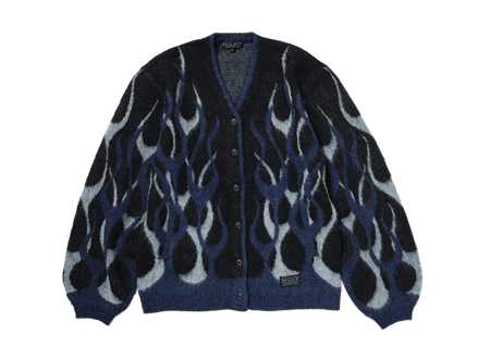【EVILACT】 FLAMES MOHAIR CARDIGAN