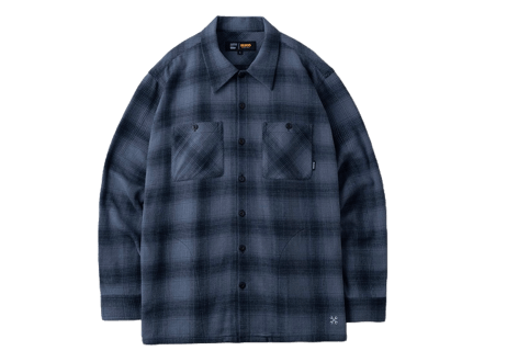 【BLUCO】 OMBRE CHECK FLANNEL SHIRT