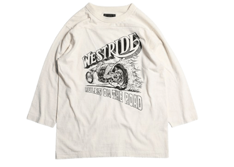 【WESTRIDE】25SS VINTAGE FOOTBALL TEE-2 NO PUBLIC