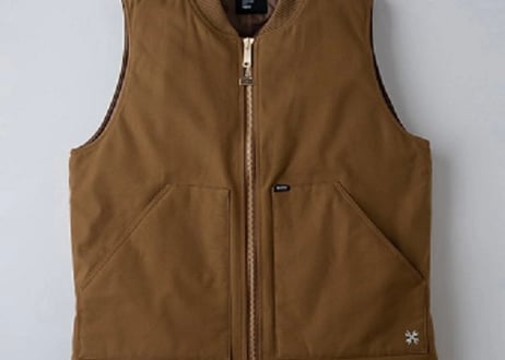【BLUCO】 RIB COLLAR DUCK VEST