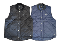 【BLUCO】RIB COLLAR QUILTING VEST