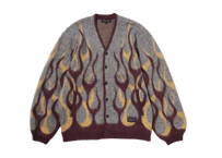 【EVILACT】 FLAMES MOHAIR CARDIGAN