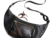 【WESTRIDE】LEATHER MINI SHOULDER BAG (BLACK COWHIDE)