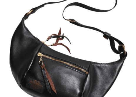 【WESTRIDE】LEATHER MINI SHOULDER BAG (BLACK COWHIDE)