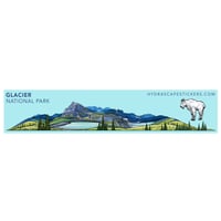 Hydrascape Glacier National Park Miniscape Sticker ハイドラスケープ　ステッカー　ミニ