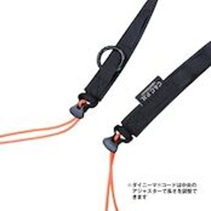 C&C.P.H.】Dyneema®︎コードストラップ BLACK×BLACK CEV