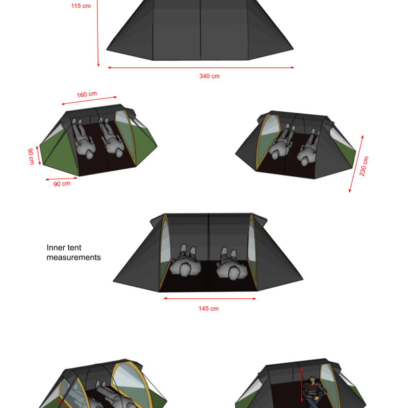 NORTENT】 Ly2 ノルテント フットプリントセット | yellowknife Ou