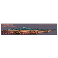 Hydrascape Puget Sound & Olympics Miniscape Sticker ハイドラスケープ　ステッカー　ミニ
