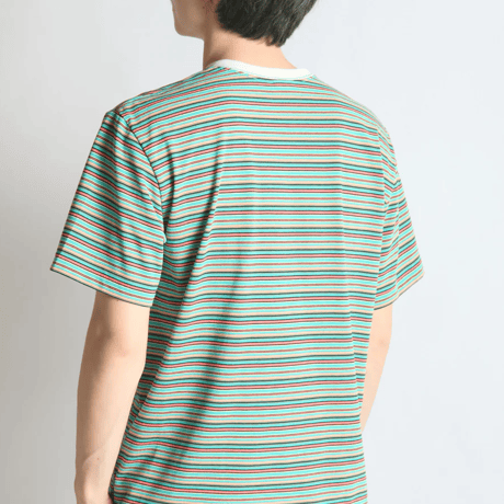 【BRING（ブリング）】DRYCOTTONY マルチボーダーTシャツ