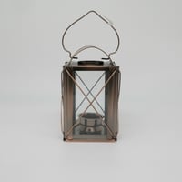 ブリキランタン「角」ブロンズ