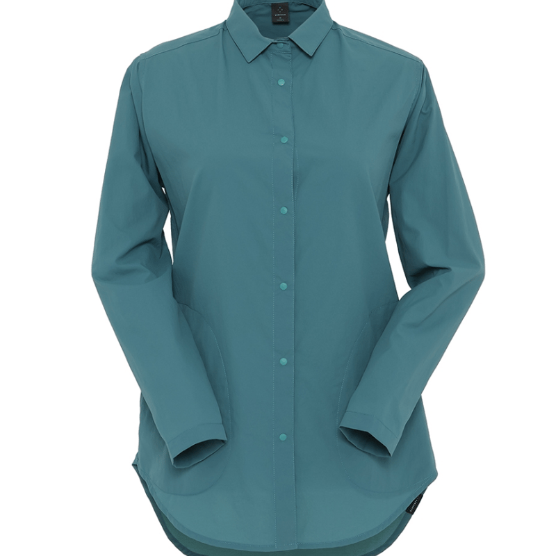 AXESQUIN アクシーズクイン　カンフーシャツ（Lサイズ）カーキ AXESQUIN (アクシーズクイン) TECH KUNG-FU JACKET / テック