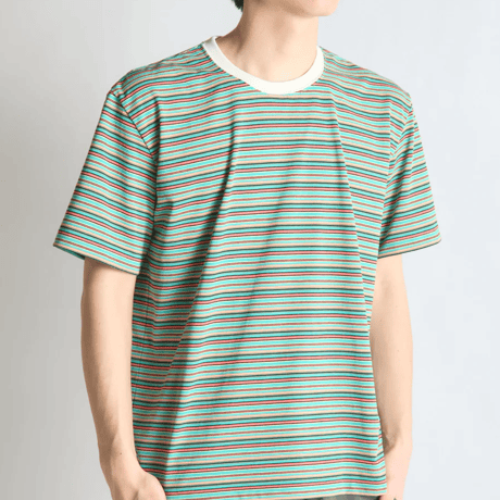 【BRING（ブリング）】DRYCOTTONY マルチボーダーTシャツ