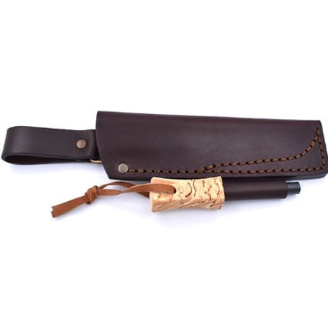 【BRISA/ブリサ】　アウトドアナイフ　TRAPPER 115 / トラッパー カーリーバーチ