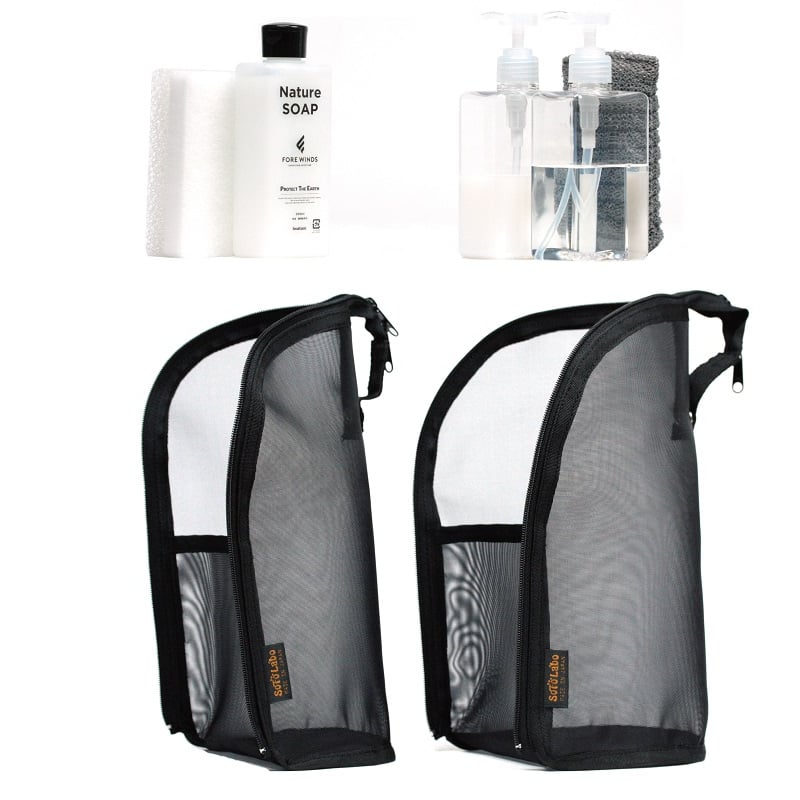 Soto Labo】Dry mesh Wash case | yellowknife Out