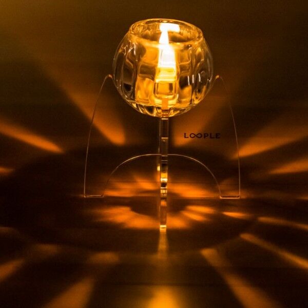 キャンドルグラススタンド クリア | yellowknife Outdoor Shop