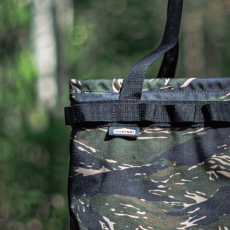 WHATNOT／ワンタッチバケット タイガーカモ｜ONE TOUCH BUCKET TIGER CAMO