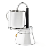 【GSI】ステンレス ミニエスプレッソメーカーセット 1 CUP