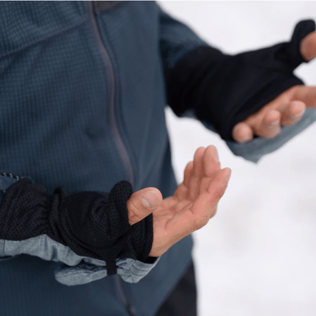 【STATIC】ADRIFT DYNEEMA MITTEN BLACK DCF GRAY