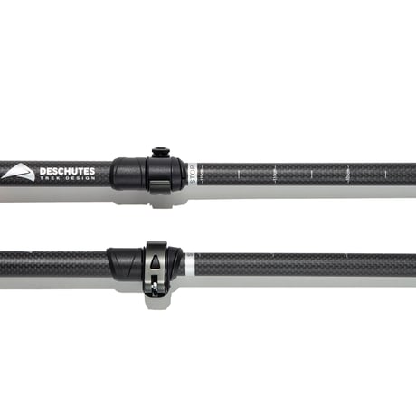 【DESCHUTES（デシューツ）】3K GRAPHITE FOLDING STAFF（軽量カーボン製トレッキングポール）  ３つ折りタイプ