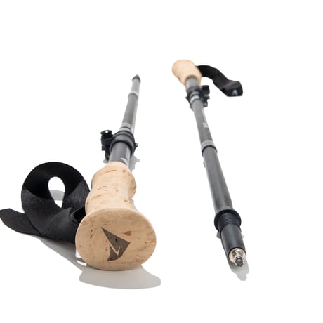 【DESCHUTES（デシューツ）】3K GRAPHITE FOLDING STAFF（軽量カーボン製トレッキングポール）  ３つ折りタイプ