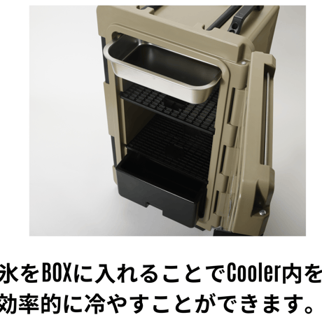 【Deelight/ディーライト】Iceland Cooler Box /Deelight Fridge Coolerホイール付き　45QT