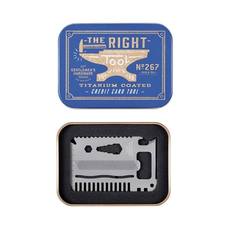 【Gentlemen's Hardware（ジェントルメンズハードウェア）】クレジットカードツール チタニウムフィニッシュ