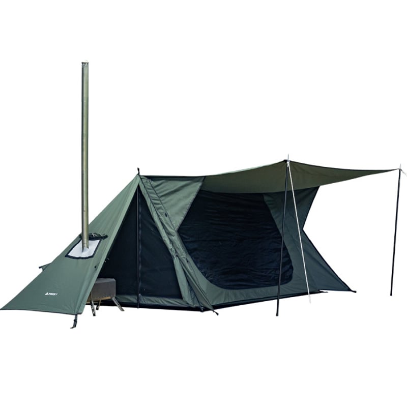 【新品同様】pomoly stovehut tc パップテント 軍幕 POMOLY（ポモリー）】STOVEHUT TC パップテント 前室あり | 軍幕テント
