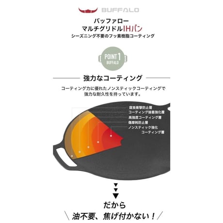 Buffalo 【IH対応】マルチグリドル